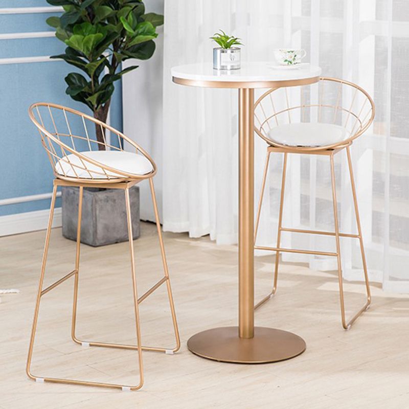 Round 1/2/3/4 Pieces Pub Dining Set Modern Metal Living Room Counter Height Set Clearhalo 'Bar Furniture' 'furn' 'furn_home_bar_bar_sets' 'Furniture' 'Home Bars & Bar Sets' 'home_bar_bar_sets' 'Kitchen & Dining Furniture' 1200x1200_cbfca57a-17ad-4231-ad52-e4f577bb21b1