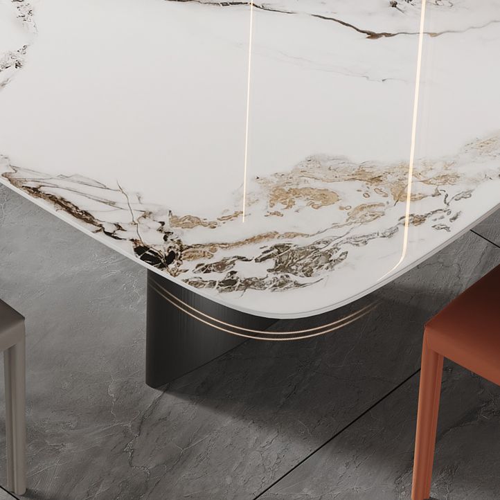 Sintered Stone Top Rectangle Table for Restaurant Modern Dining Table with Double Pedestal Clearhalo ' dining_table' 'Dining Tables & Seating' 'Dining Tables' 'furn' 'furn_dining_table' 'Furniture' 'furniture_dining_table' 'Kitchen & Dining Furniture' 'kitchen&dining_furn' 'kitchen' 'kitchen_dining_table' 1200x1200_cbfefb67-f87c-4f85-a1ea-3fec106a6f42