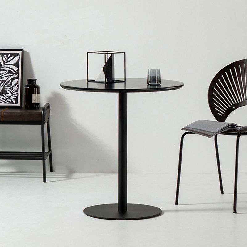Round Pedestal Dinette Table Simplicity Style Dining Site Table for Home Use Clearhalo ' dining_table' 'Dining Tables & Seating' 'Dining Tables' 'furn' 'furn_dining_table' 'Furniture' 'furniture_dining_table' 'Kitchen & Dining Furniture' 'kitchen&dining_furn' 'kitchen' 'kitchen_dining_table' 1200x1200_cc00bf0c-320c-4221-acfd-be83699799d0