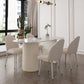 Stone Top Dining Table Traditional Luxury Table with Sled Base in White Clearhalo ' dining_table' 'Dining Tables & Seating' 'Dining Tables' 'furn' 'furn_dining_table' 'Furniture' 'furniture_dining_table' 'Kitchen & Dining Furniture' 'kitchen&dining_furn' 'kitchen' 'kitchen_dining_table' 1200x1200_cc00d46f-4e58-4727-9dd4-b71278c54e8a