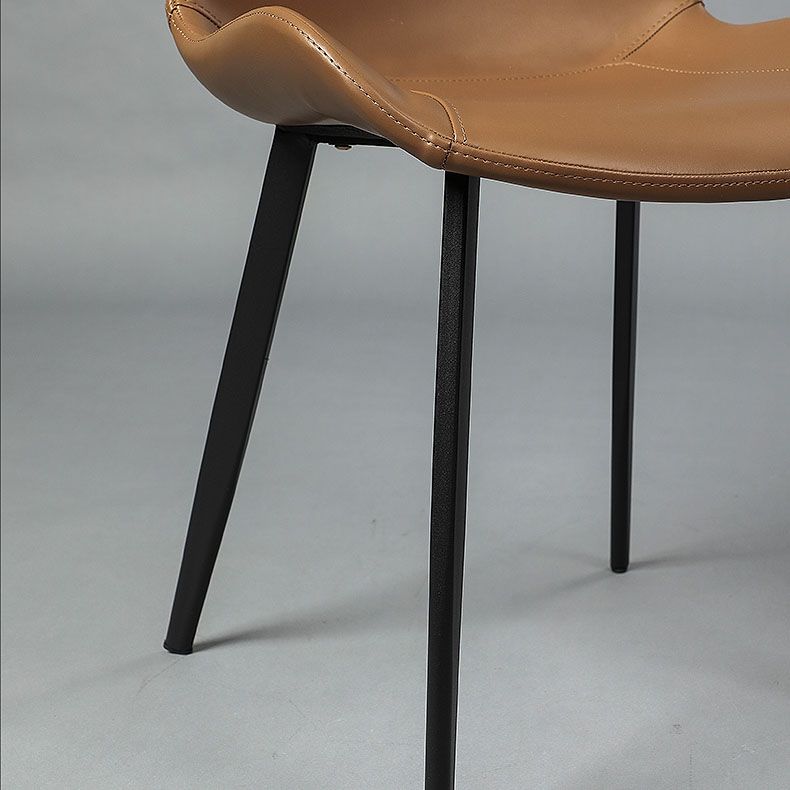 Minimalist Style Solid Back Dining Side Chairs Leather Dining Chairs for Home Clearhalo ' kitchen&dining_furn' 'Dining Chairs' 'Dining Tables & Seating' 'dining_chair' 'furn' 'furn_dining_chair' 'Furniture' 'furniture_dining_chair' 'Kitchen & Dining Furniture' 'kitchen' 1200x1200_cc01cb63-c250-4f75-9369-a5e1d16152bf