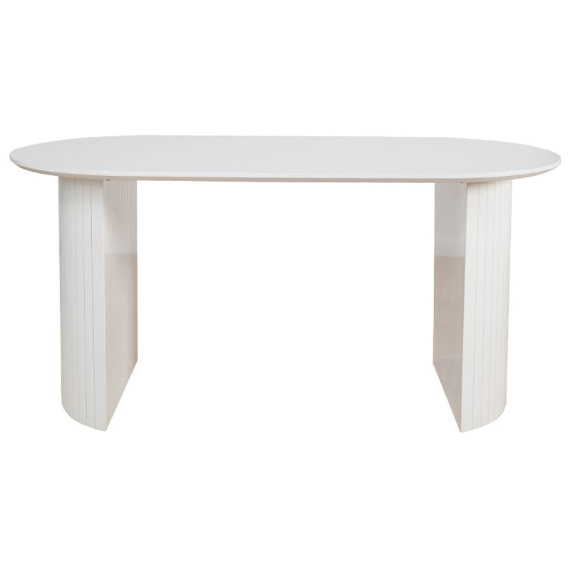 Double Pedestal Oval Dining Table Simple Style Solid Wood Dinette Table Clearhalo ' dining_table' 'Dining Tables & Seating' 'Dining Tables' 'furn' 'furn_dining_table' 'Furniture' 'furniture_dining_table' 'Kitchen & Dining Furniture' 'kitchen&dining_furn' 'kitchen' 'kitchen_dining_table' 1200x1200_cc035925-839d-4f2a-b79b-c807755b25c0