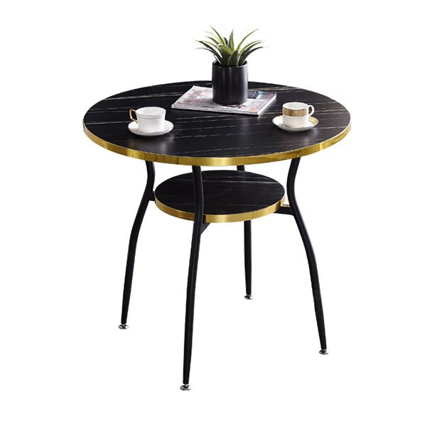 31.5-inch Metal Contemporary Round Dining Table Wood Top Table with Black Legs Clearhalo ' dining_table' 'Dining Tables & Seating' 'Dining Tables' 'furn' 'furn_dining_table' 'Furniture' 'furniture_dining_table' 'Kitchen & Dining Furniture' 'kitchen&dining_furn' 'kitchen' 'kitchen_dining_table' 1200x1200_cc08210c-0797-419b-bac2-9afee04f14c4