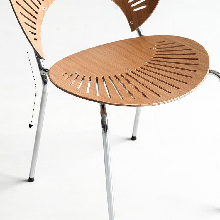 Contemporary Metal Dining Room Chairs Armless Open Back Dining Side Chair Clearhalo ' kitchen&dining_furn' 'Dining Chairs' 'Dining Tables & Seating' 'dining_chair' 'furn' 'furn_dining_chair' 'Furniture' 'furniture_dining_chair' 'Kitchen & Dining Furniture' 'kitchen' 1200x1200_cc08919c-c8ea-4aaa-9bd5-c331a42a8571