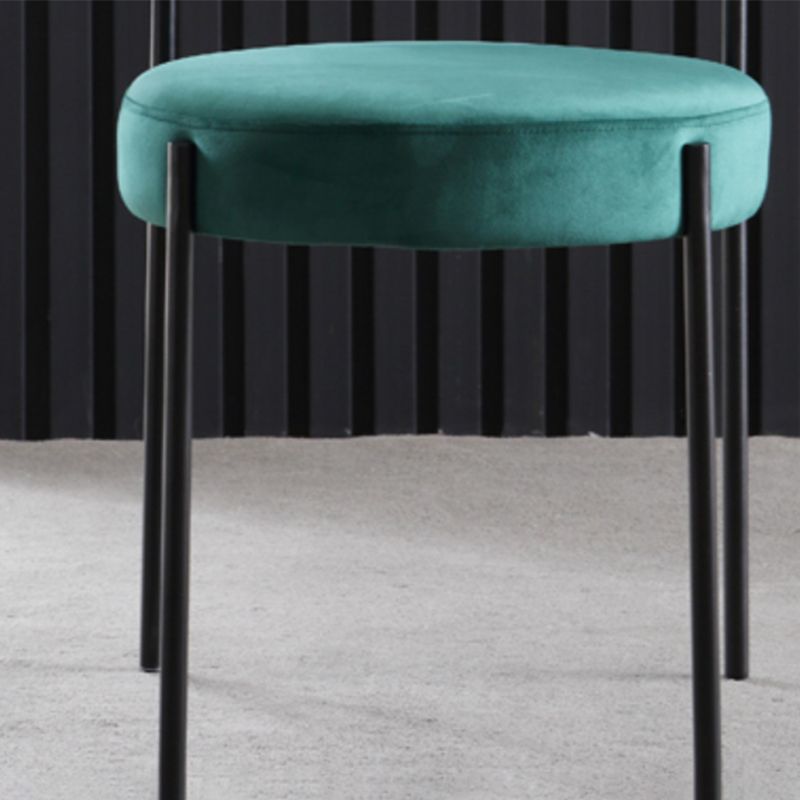 Glam Style Open Back Chair Upholstered Dining Side Chair for Indoor Clearhalo 'Dining Chairs' 'Dining Tables & Seating' 'dining_chair' 'furn' 'furn_dining_chair' 'Furniture' 'furniture_dining_chair' 'Kitchen & Dining Furniture' 1200x1200_cc09a33a-21a8-4b8f-bc6e-f3444178ae30