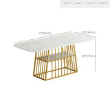 Table en métal et en pierre