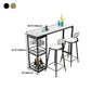 Stone Rectangle Bar Table White Contemporary Bar Table with Sled Base Clearhalo 'Bar Furniture' 'Bar Tables' 'bar_tables' 'furn' 'furn_bar_tables' 'Furniture' 'furniture_bar_tables' 'Kitchen & Dining Furniture' 1200x1200_cc0ca7df-c638-4e89-9b1a-5ffd8d1048c5