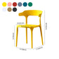 Scandinavian Plastic Kitchen Dining Room Armchair Open Back Chair Clearhalo ' kitchen&dining_furn' 'Dining Chairs' 'Dining Tables & Seating' 'dining_chair' 'Furniture' 'furniture_dining_chair' 'Kitchen & Dining Furniture' 'kitchen' 1200x1200_cc0e0095-3b83-4f57-85c1-ed60fc9c090b