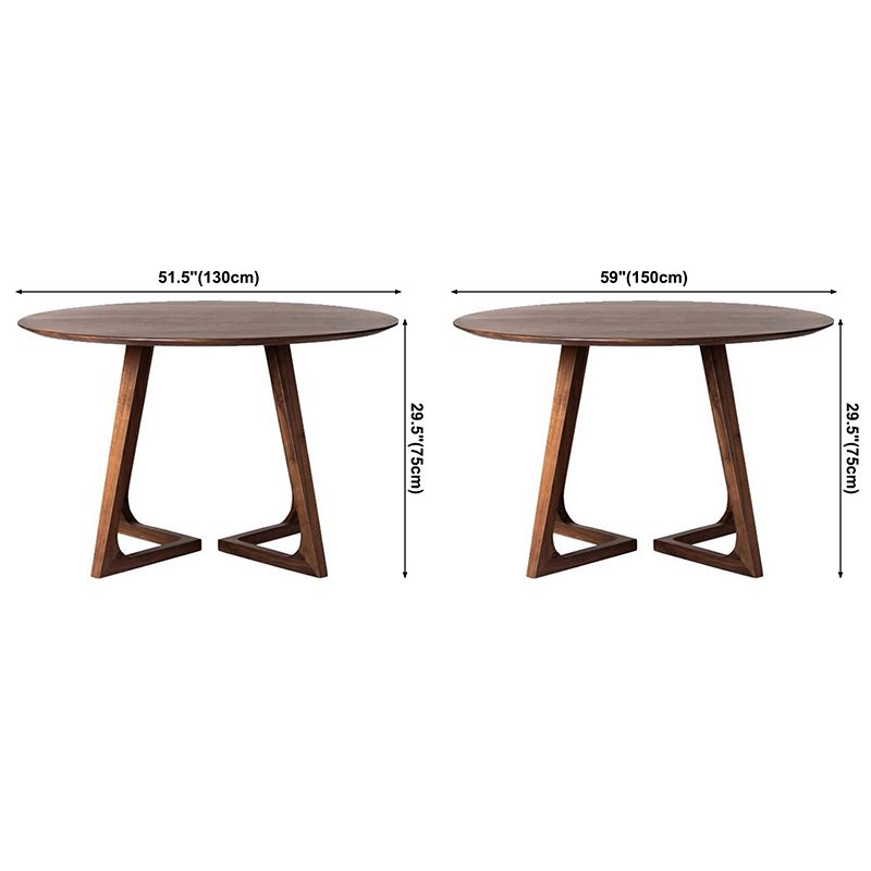 Round Pine Solid Wood Table Modern Dining Table with Double Pedestal for Restaurant Clearhalo ' dining_table' 'Dining Tables & Seating' 'Dining Tables' 'furn' 'furn_dining_table' 'Furniture' 'furniture_dining_table' 'Kitchen & Dining Furniture' 'kitchen&dining_furn' 'kitchen' 'kitchen_dining_table' 1200x1200_cc0e674c-6a40-4c85-88b8-65bab59efdfa
