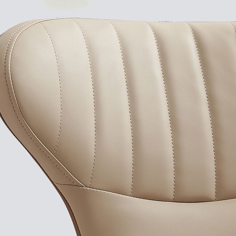 リビングルーム用のモダンなシンプルなサイドチェアフェイクレザーアームレスダイニングチェア