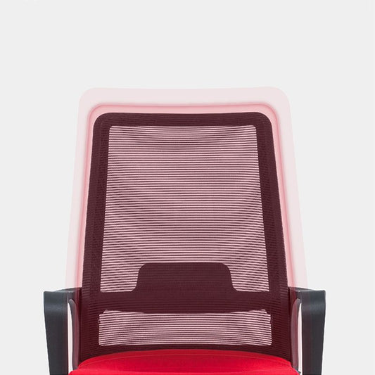 Sedia da ufficio a griglia ad aria traspirante contemporanea.