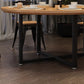 Metal Modern Round Indoor Table Pine Wood Top Table for Dining Room Clearhalo 'Dining Tables & Seating' 'Dining Tables' 'dining_table' 'furn' 'furn_dining_table' 'Furniture' 'Kitchen & Dining Furniture' 1200x1200_cc1618f3-7056-401f-926f-752e4ae14af8