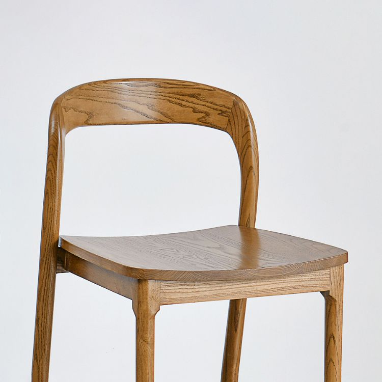 Indoor Solid Wood Bar Stool Upholstered Bar Stool with Footrest Clearhalo 'Bar Furniture' 'Bar Stools' 'bar_stools' 'furn' 'furn_bar_stools' 'Furniture' 'Kitchen & Dining Furniture' 1200x1200_cc164963-4aa5-4b5b-97a9-fca23bec2aa0