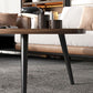 14.9/18.8" H 4-Leg Base Wooden Solid Color Round Coffee Table For Apartment Clearhalo 'Coffee & Accent Tables' 'Coffee Tables' 'coffee_tables' 'furn' 'furn_coffee_tables' 'Furniture' 'Living Room Furniture' 1200x1200_cc16b9f6-5926-4773-adeb-86f092d2f574