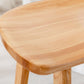 Tabouret de maison contemporain en bois massif en bois massif arrière sans tabouret