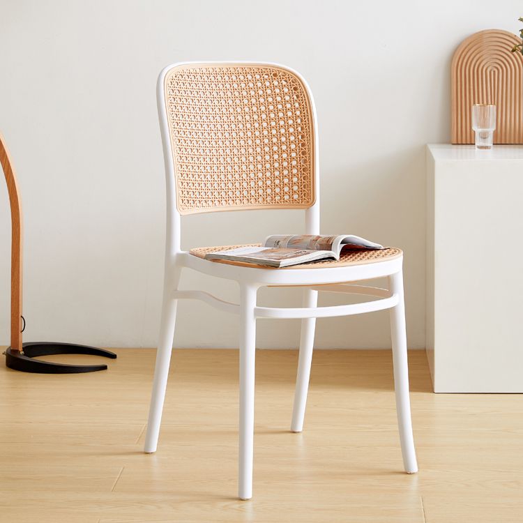 Modern Armless Dining Chairs Plastic Open Back Side Chair for Coffee Bar Clearhalo ' kitchen&dining_furn' 'Dining Chairs' 'Dining Tables & Seating' 'dining_chair' 'furn' 'furn_dining_chair' 'Furniture' 'furniture_dining_chair' 'Kitchen & Dining Furniture' 'kitchen' 1200x1200_cc1b138d-29dd-4a3c-ad61-b411ba610e16
