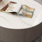 Round Slate Top Coffee Table Glam Drum Coffee Cocktail Table with Drawer Clearhalo 'Coffee & Accent Tables' 'Coffee Tables' 'coffee_tables' 'furn' 'furn_coffee_tables' 'Furniture' 'Living Room Furniture' 1200x1200_cc1d831b-0f71-4547-a569-b0d6e0dfa459