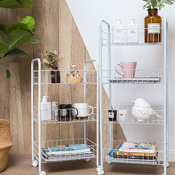 Industrial Iron Etagere Bookshelf Open Vertical Bookshelf with Caster Wheels Clearhalo 'Bookcases' 'furn' 'furn_bookcases' 'Furniture' 'furniture_bookcases' 'kitchen' 'kitchen_bookcases' 'Living Room Furniture' 'Office Furniture' 1200x1200_cc1e6aa8-1761-4139-95ff-fb5eb3373b7e