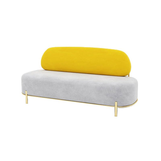 Armloses zeitgenössisches Sofa -Samt engen Rücken für das Wohnungssofa