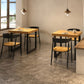 Square Solid Wood Kitchen Table Industrial Dining Table with Metal Double Pedestal Base Clearhalo ' dining_table' 'Dining Tables & Seating' 'Dining Tables' 'furn' 'furn_dining_table' 'Furniture' 'furniture_dining_table' 'Kitchen & Dining Furniture' 'kitchen&dining_furn' 'kitchen' 'kitchen_dining_table' 1200x1200_cc2194dd-5437-4ac0-8569-a5d6aef951f5