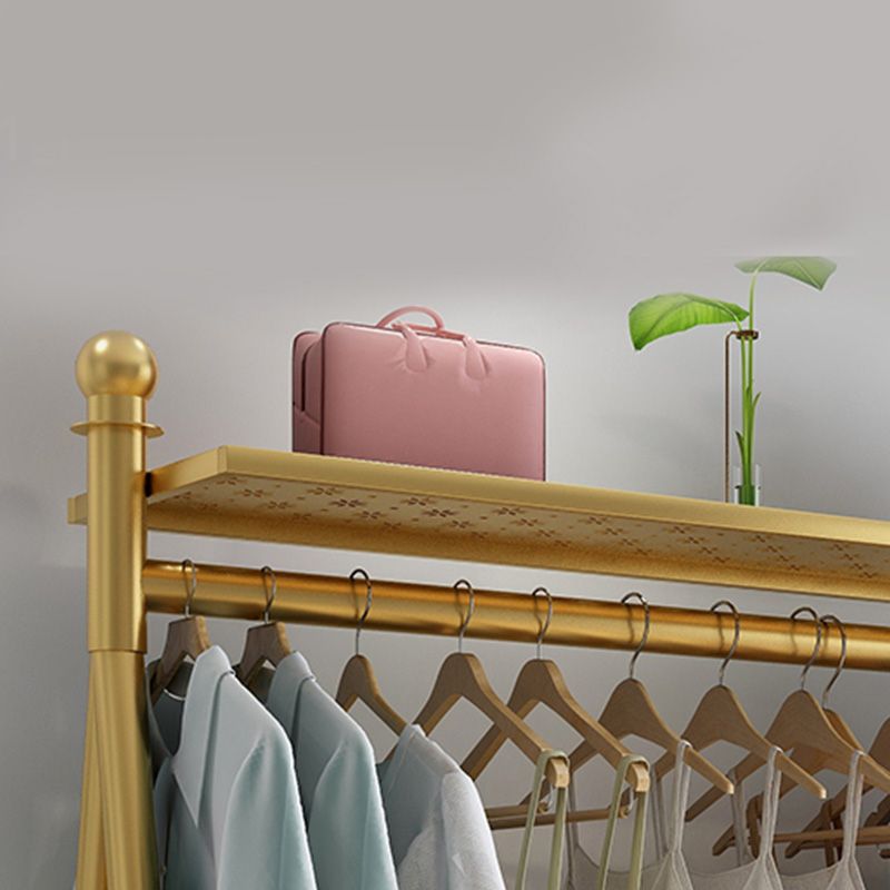 Glamargträger Metall Rahmen Hanging Rail Coat Rack für Wohnzimmer