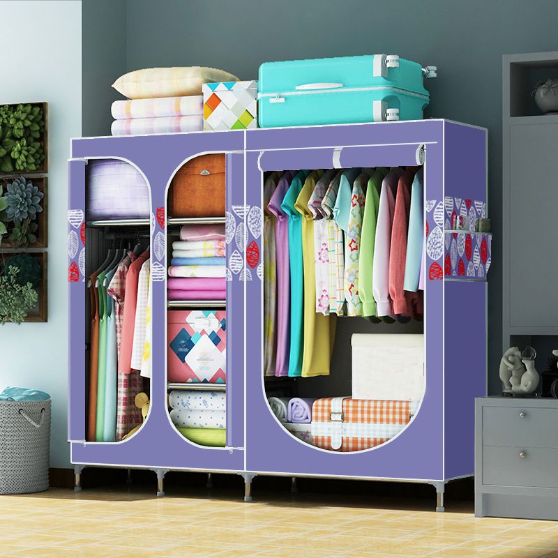 Placard de garde-robe à 3 portes de style contemporain avec jambes