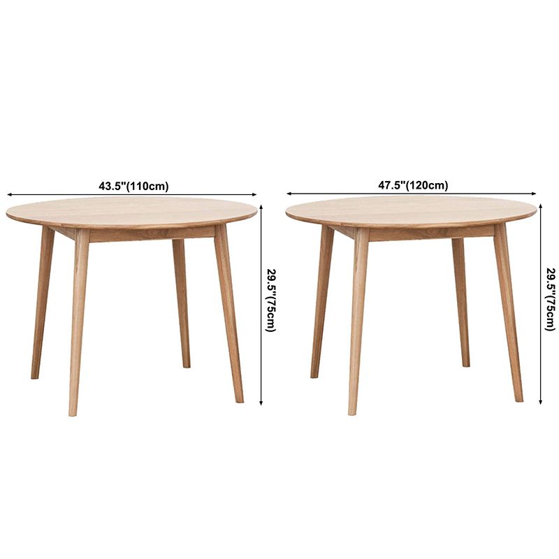 Round Pine Solid Wood Table Modern Dining Table with 4 Legs for Restaurant Clearhalo ' dining_table' 'Dining Tables & Seating' 'Dining Tables' 'furn' 'furn_dining_table' 'Furniture' 'furniture_dining_table' 'Kitchen & Dining Furniture' 'kitchen&dining_furn' 'kitchen' 'kitchen_dining_table' 1200x1200_cc24c817-4687-4b05-9a21-cc6207abc64b