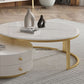 Frame Nesting Coffee Table Set Slate Glam Coffee Table with Drawers Clearhalo 'Coffee & Accent Tables' 'Coffee Tables' 'coffee_tables' 'furn' 'furn_coffee_tables' 'Furniture' 'Living Room Furniture' 1200x1200_cc255b2d-5039-4e2e-a991-c2bb358be696