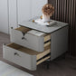 Stone Bed Nightstand Contemporary Bedside Cabinet with 2 Drawers Clearhalo 'Bedroom Furniture' 'furn' 'furn_night_stand' 'Furniture' 'night_stand' 'Nightstands' 1200x1200_cc2615a3-bd59-4534-91cb-7e40a3623570