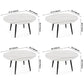 Modern Style Sintered Stone Dining Table White Round Table with Metal Base for Home Clearhalo ' dining_table' 'Dining Tables & Seating' 'Dining Tables' 'furn' 'furn_dining_table' 'Furniture' 'furniture_dining_table' 'Kitchen & Dining Furniture' 'kitchen&dining_furn' 'kitchen' 'kitchen_dining_table' 1200x1200_cc274cd7-796f-4ee7-89f1-ac350ab9773d