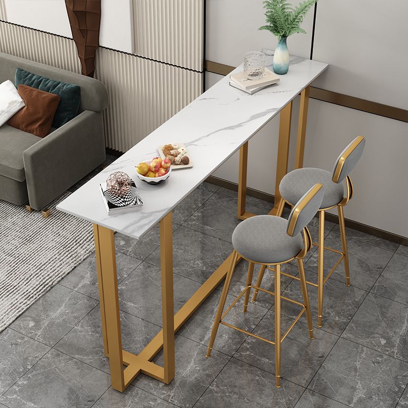 Glam Indoor Bar Stool and Table Set 1/2/3 Pieces White Table and Stool Set Clearhalo 'Bar Furniture' 'furn' 'furn_home_bar_bar_sets' 'Furniture' 'Home Bars & Bar Sets' 'home_bar_bar_sets' 'Kitchen & Dining Furniture' 1200x1200_cc27ce9f-b9a6-4662-a38d-28b234e1ca67
