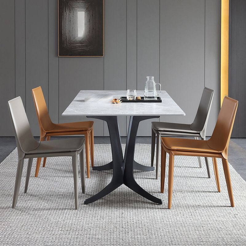 Modern Armless Dining Chairs Low Back Upholstered Side Chair Clearhalo 'Dining Chairs' 'Dining Tables & Seating' 'dining_chair' 'furn' 'furn_dining_chair' 'Furniture' 'Kitchen & Dining Furniture' 1200x1200_cc28bcf1-d2b1-42f8-917f-74848d7ac87c