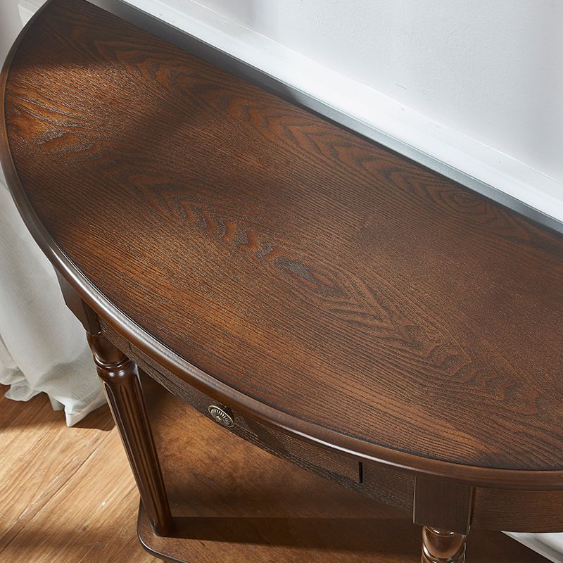 14.2 "wコンソールテーブルソリッドウッドミッドセンチュリーモダンストレージエンドテーブル