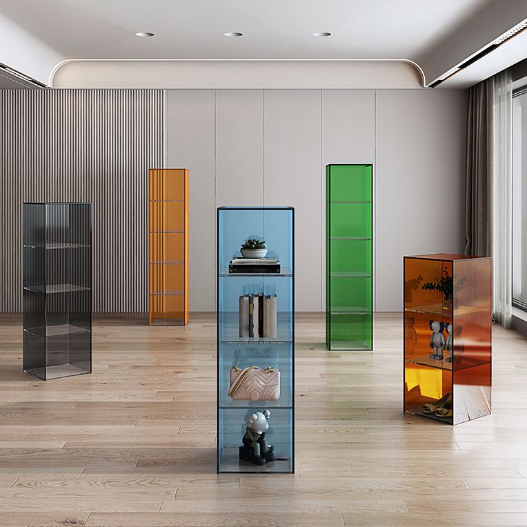 Closed Back Storage Bookshelf Scandinavian Standard Acrylic Bookcase Clearhalo 'Bookcases' 'furn' 'furn_bookcases' 'Furniture' 'Office Furniture' 1200x1200_cc2ae237-a5b3-4ad2-a854-55d7622718c3