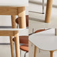 Table rectangulaire de style moderne en pierre frittée avec pieds en bois pour la maison