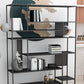 Modern Open Bookcase with Metal Rectangular Shelves for Office Clearhalo 'Bookcases' 'furn' 'furn_bookcases' 'Furniture' 'furniture_bookcases' 'kitchen' 'kitchen_bookcases' 'Living Room Furniture' 'Office Furniture' 1200x1200_cc2e9018-9fdd-4167-9aa8-b0c581094003