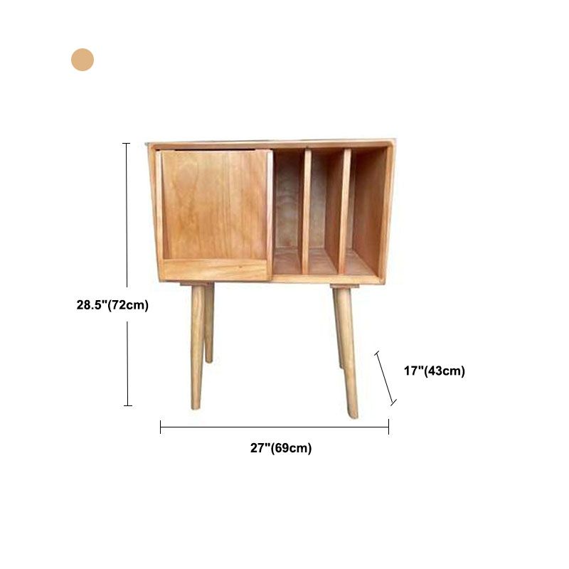 Libreria in stile moderno in legno di pino 28,5 "H chiuso Back Shelf per Home Office