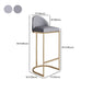 Juego de mesa de bar Glam de piedra sinterizada de 1/2/3 piezas, mesa de bar rectangular con patas de metal