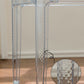 Modern Tempered Glass Desktop Geometric Acrylic Legs Dining Table for Dining Room Clearhalo 'Dining Tables & Seating' 'Dining Tables' 'dining_table' 'furn' 'furn_dining_table' 'Furniture' 'Kitchen & Dining Furniture' 1200x1200_cc30fbbf-3569-49bb-9288-69a69beb4872