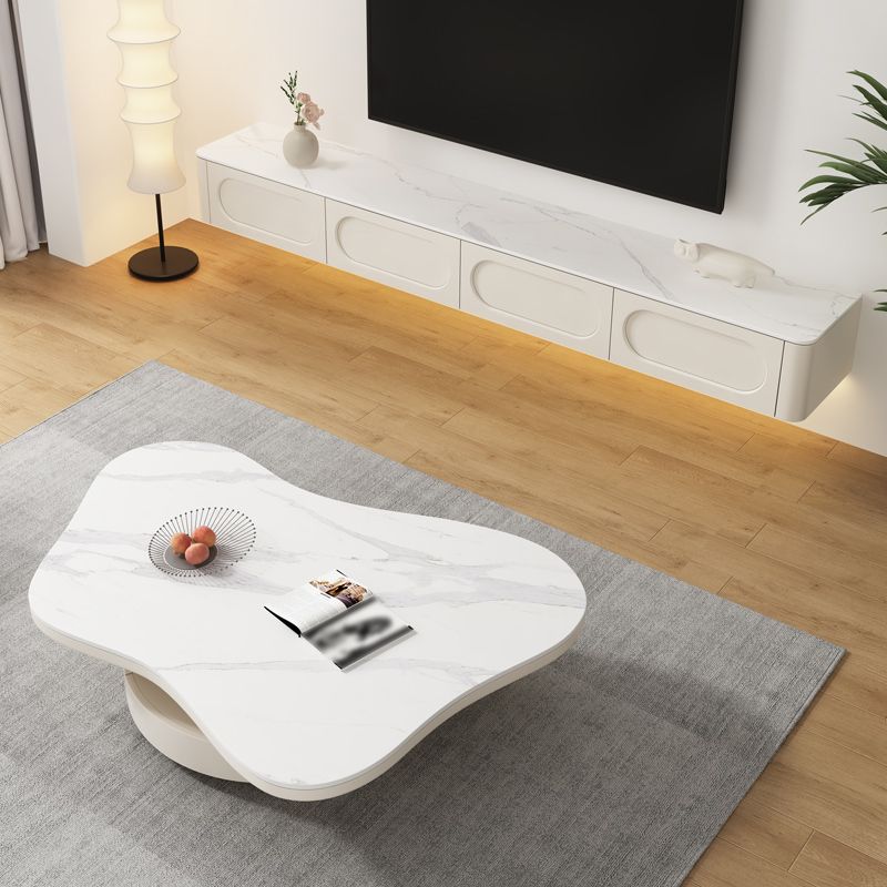 Slate Top Coffee Table Abstract Coffee Cocktail Table with Storage Drawers Clearhalo 'Coffee & Accent Tables' 'Coffee Tables' 'coffee_tables' 'furn' 'furn_coffee_tables' 'Furniture' 'Living Room Furniture' 1200x1200_cc34633f-9736-400b-9ced-4bb32a52f100