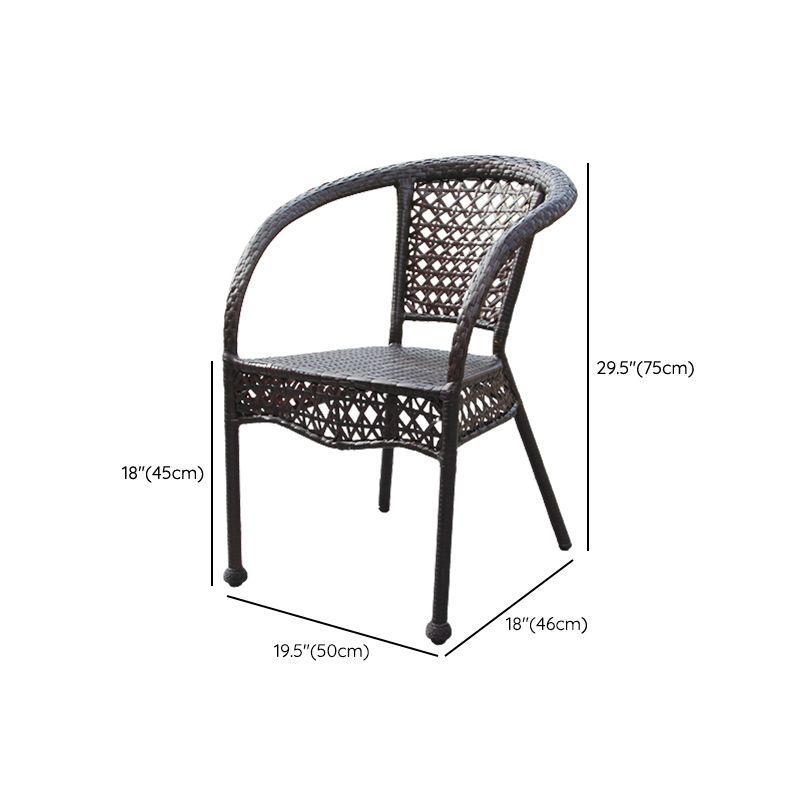 Eigentijdse stijl armstoel plastic dineren accentstoel voor eetkamer