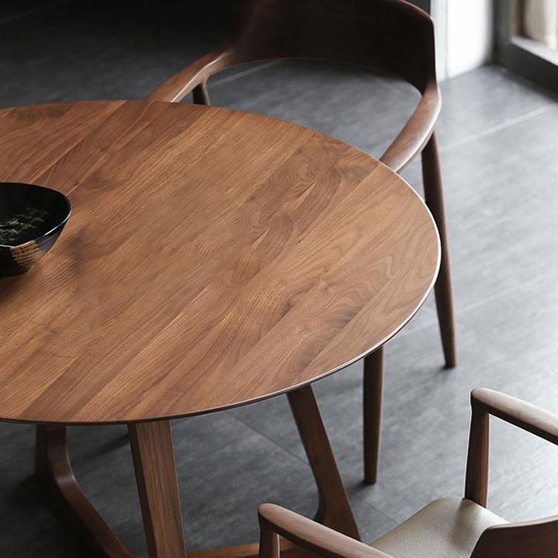 Modern 1/5/7 Pieces Dining Set Round Pine Wood Dining Table for Dining Room Clearhalo 'Dining Room Sets' 'Dining Tables & Seating' 'dining_room_set' 'furn' 'furn_dining_room_set' 'Furniture' 'furniture_dining_room_set' 'Kitchen & Dining Furniture' 1200x1200_cc3762d1-dee4-4f99-b528-377c19931fcb