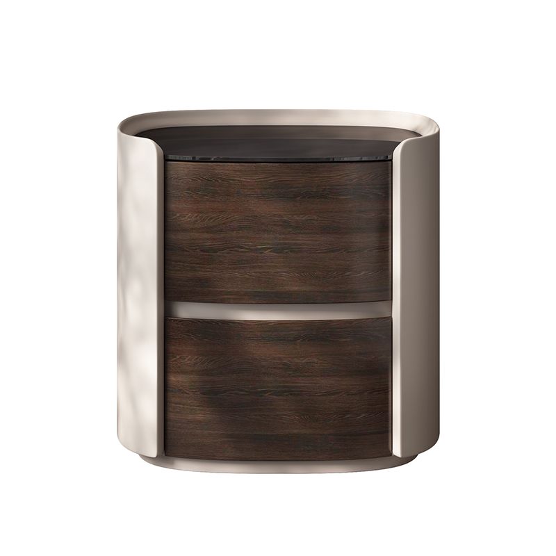Contemporary Accent Table Nightstand Antique Finish Nightstand with Drawers Clearhalo 'Bedroom Furniture' 'furn' 'furn_night_stand' 'Furniture' 'night_stand' 'Nightstands' 1200x1200_cc39064b-a264-4794-bce3-6a0d09c9b16d