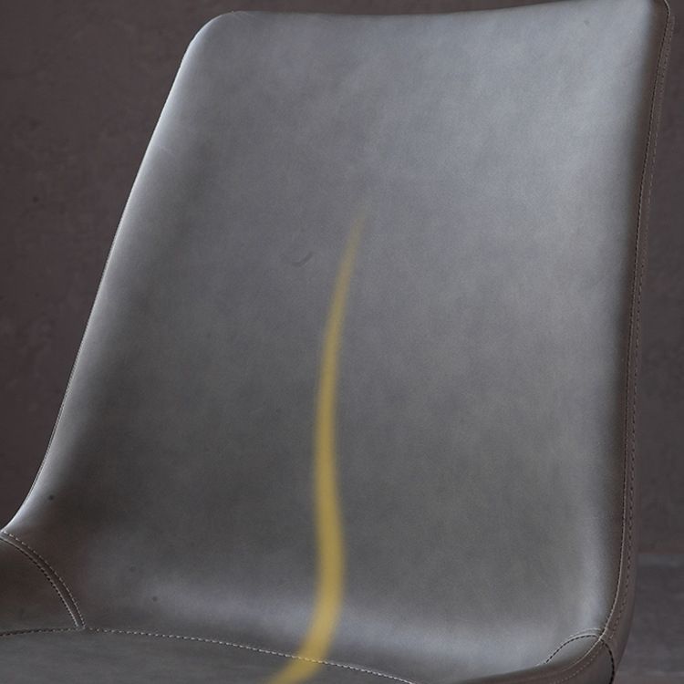 Metal Industrial Dining Chair Metallic Finish Solid Back Indoor Chair Clearhalo 'Dining Chairs' 'Dining Tables & Seating' 'dining_chair' 'furn' 'furn_dining_chair' 'Furniture' 'furniture_dining_chair' 'Kitchen & Dining Furniture' 1200x1200_cc397dd8-d0a5-4e2d-a570-bed21a338737