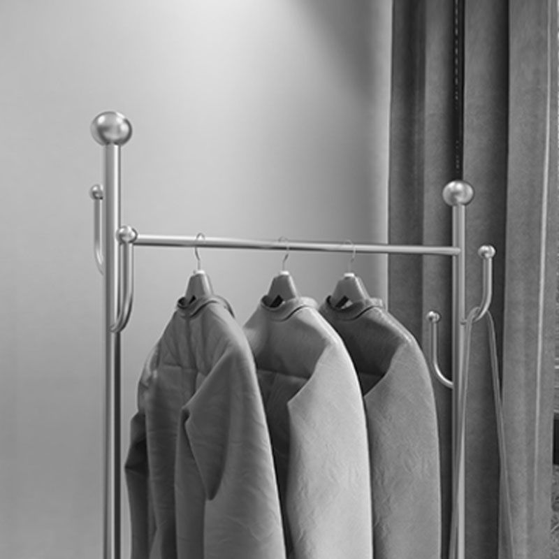 Metal Free Standing Hall Tree Contemporary Hall Stand con ganci per cappotto per il corridoio