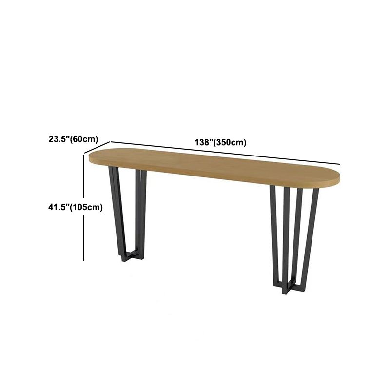 Coffee Shop Glam Bar Height Table Double Pedestal Solid Wood Hall/Pub Table Clearhalo 'Bar Furniture' 'Bar Tables' 'bar_tables' 'furn' 'furn_bar_tables' 'Furniture' 'Kitchen & Dining Furniture' 1200x1200_cc3dd929-4254-4b2e-ad66-1b3ffbfe4326