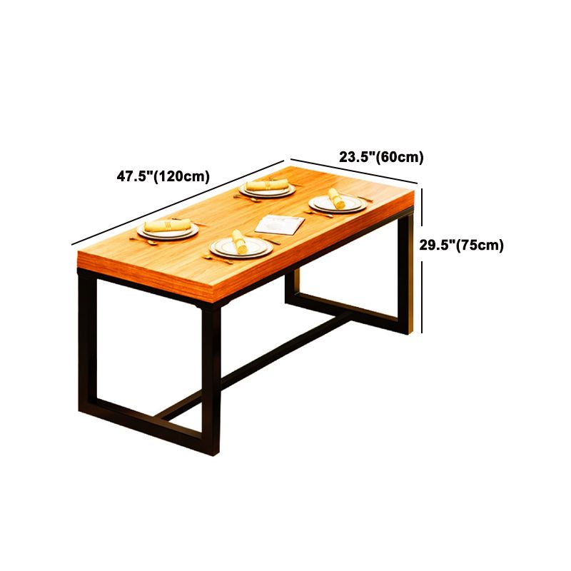 Industrial Sled Dining Table Set 1/2/5 Pieces Solid Wood Dinette Set for Shop Clearhalo 'Dining Room Sets' 'Dining Tables & Seating' 'dining_room_set' 'furn' 'furn_dining_room_set' 'Furniture' 'Kitchen & Dining Furniture' 1200x1200_cc3f2157-0e39-4b28-917f-e909091579a4