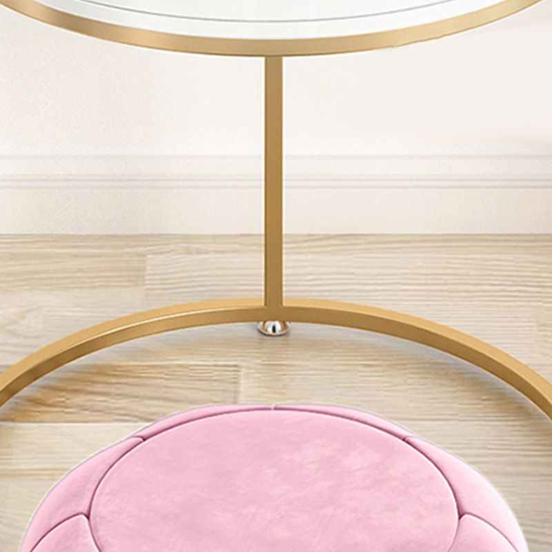 Glam Make-up Vanity 31.49" Wide Vanity Tables with 1 Storage Drawer Clearhalo 'Bedroom Furniture' 'furn' 'furn_makeup_vanities' 'Furniture' 'Makeup Vanities' 'makeup_vanities' 1200x1200_cc402bf3-82e7-407e-a81f-e9e760a54726