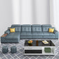 64.96" D x 34.65" H Sleeper Sofa & Chaise Pillow Top Arm Sofa
