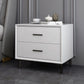 Modern Imitation Wood Nightstand 2-Drawer Storage 18 Inch H Night Table with Legs Clearhalo 'Bedroom Furniture' 'furn' 'furn_night_stand' 'Furniture' 'night_stand' 'Nightstands' 1200x1200_cc4306d5-7d21-40cc-bc51-23fa7f7e3d64
